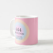 Moderne Aura Angel Numerologie 444 Kaffeetasse (Vorderseite Links)
