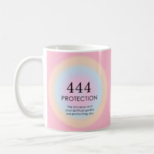 Moderne Aura Angel Numerologie 444 Kaffeetasse