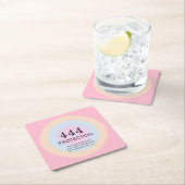 Moderne Aura Angel Numerologie 444 Rechteckiger Pappuntersetzer (Vor Ort)