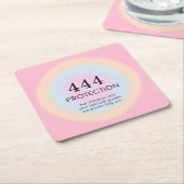 Moderne Aura Angel Numerologie 444 Rechteckiger Pappuntersetzer (angewinkelt)