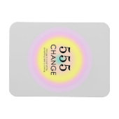 Moderne Aura Angel Numerologie 555 Bedeutung Magnet (Horizontal)