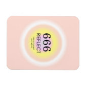 Moderne Aura Angel Numerologie 666 Bedeutung Magnet (Horizontal)