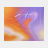 Moderne Aura farbenfroh-strahlend Fleece Blanket (Vorderseite (Horizontal))