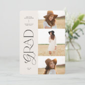 Moderne Aura pink farbige Typografie Multi-Foto (Stehend Vorderseite)