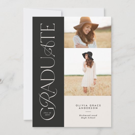 Moderne Aura pink farbige Typografie Multi-Foto (Vorderseite)