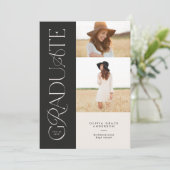 Moderne Aura pink farbige Typografie Multi-Foto (Stehend Vorderseite)