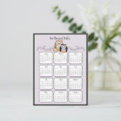 Moderne Ausgaben 2012 Kalender Postkarte (Stehend Vorderseite)