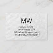 Moderne, ausgefeilte / tiefrote / weiße Textur Visitenkarte (Rückseite)