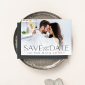 Moderne Aussage | Horizontales Foto Save The Date