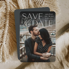 Moderne Aussage | Vertikales Foto Save The Date