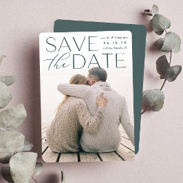 Moderne Aussage | Vertikales Foto Save The Date