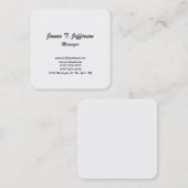 Moderne, außergewöhnlich minimalistische Schrift-H Quadratische Visitenkarte (Vorne/Hinten)