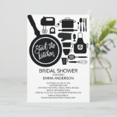 Moderne Ausstattung der Küchen Bridal Dusche Einla Einladung (Stehend Vorderseite)