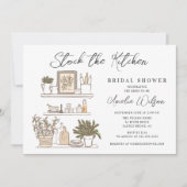 Moderne Ausstattung der Küchen Bridal Dusche Einla Einladung (Vorderseite)