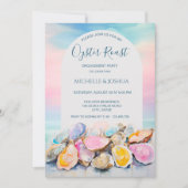 Moderne Austernhütte im Pastellküstenstil Einladung (Vorderseite)