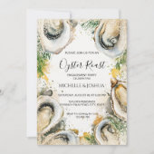 Moderne Austernhütte im Pastellküstenstil Einladung (Vorderseite)