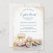 Moderne Austernhütte im Pastellküstenstil Einladung (Vorderseite)