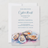 Moderne Austernhütte im Pastellküstenstil Einladung (Vorderseite)