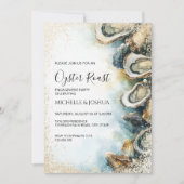 Moderne Austernhütte im Pastellküstenstil Einladung (Vorderseite)