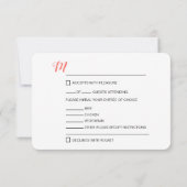 Moderne Auswahlmöglichkeiten für das UAWG von Hoch RSVP Karte (Rückseite)