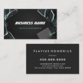 Moderne Auto Glas Reparatur kaputte Glasscherben B Visitenkarte (Vorne/Hinten)