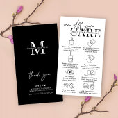 Moderne Auto-Hanging Diffuser Care Instruktionen Visitenkarte