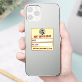 Moderne Auto-Service-Erinnerung Aufkleber (Telefon)