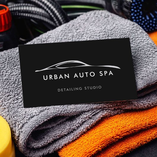 Moderne Auto-Spa-Aufbereitung Visitenkarte