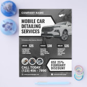 Moderne Autodetailierung Flyer (Einzeln)