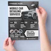 Moderne Autodetailierung Flyer (Hand)