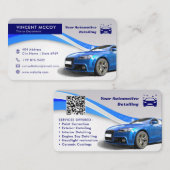 Moderne Automobil-Detailinformationen | Visitenkarte (Vorne/Hinten)