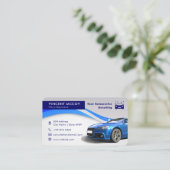 Moderne Automobil-Detailinformationen | Visitenkarte (Stehend Vorderseite)