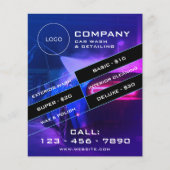 Moderne Automobilreinigung Flyer (Vorne)