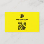 Moderne Automotive Mechanik | Gelb Visitenkarte (Rückseite)