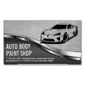 Moderne Autos | Auto Magnetische Visitenkarte (Vorderseite)