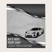 Moderne Autos | Auto Visitenkarten (Außenseite Aufgefaltet)