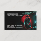 Moderne Autos sind im Studio. Visitenkarte (Rückseite)