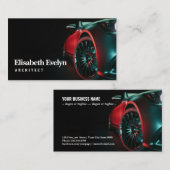 Moderne Autos sind im Studio. Visitenkarte (Vorne/Hinten)