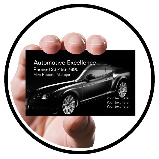 Moderne Autowerbedesign Visitenkarte