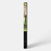 Moderne Avocado-Muster-Monogramm iPhone Hülle (Linke Seite)
