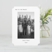 moderne b+w-Urlaubskarte Feiertagskarte (Stehend Vorderseite)