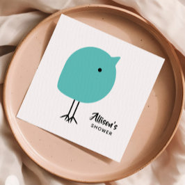 Moderne Baby Bird Napkin Babydusche Mitte des Jahr Serviette