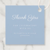 Moderne Baby Blue Religious Cross Boy Taufe Geschenkanhänger (Rückseite)