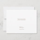 Moderne Baby Boy Blue Foto Taufe Vielen Dank Karte (Rückseite)