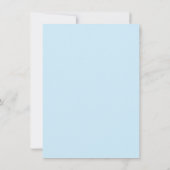 Moderne Baby Boy Dusche Danke, Gedicht Blue Dankeskarte (Rückseite)