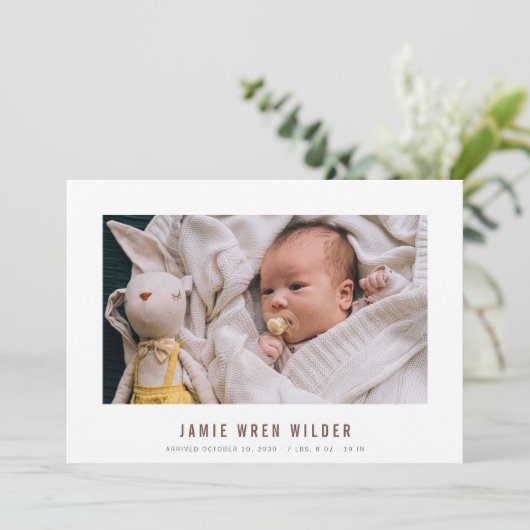 Moderne Baby Boy Foto Collage Geburtserklärung (Stehend Vorderseite)