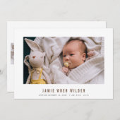 Moderne Baby Boy Foto Collage Geburtserklärung (Vorne/Hinten)