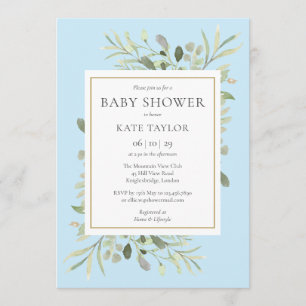 Moderne Baby- Boy-Shower / Sprinkle-Dekoration Einladung