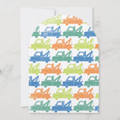 Moderne Baby Boy Tow Truck Shower Arch Form Einladung (Rückseite)