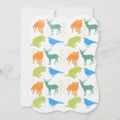 Moderne Baby Boy Woodland Creatures Dusche Einladung (Rückseite)